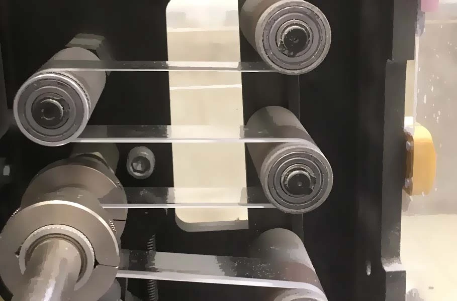 Tape application at speed